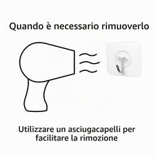 Carica l'immagine nel visualizzatore di Gallery, PaiLeWei Gancio Adesivo - 6 pezzi Autoadesivi Ganci Adesivi Trasparenti 5 kg (max), per Bagno, Cucina, Soffitto, Appende