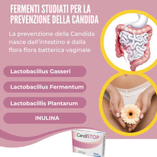 Carica l'immagine nel visualizzatore di Gallery, Candistop, Integratore CANDIDE Recidive - Ripristina Flora Batterica e Vaginale, con fermenti e INULINA