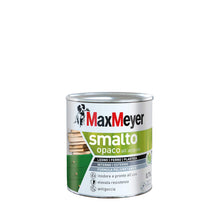 Carica l'immagine nel visualizzatore di Gallery, Maxmeyer Smalto All'Acqua Poliuretanico Opaco Bianco 0,75 L