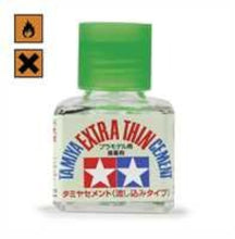 Carica l&#39;immagine nel visualizzatore di Gallery, Tamiya 87038 – Colla Extra liquida con Pennello applicatore, Bottiglietta da 40 ml