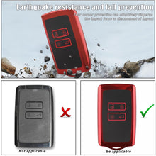Carica l'immagine nel visualizzatore di Gallery, Custodia Smart Key in TPU per Renault, portachiavi in silicone Keyless a 4 tasti, custodia protettiva Renault per chiavi