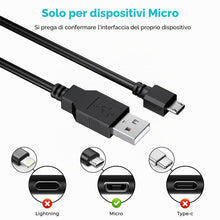 Carica l'immagine nel visualizzatore di Gallery, Tobfit Cavo di ricarica per controller Sony PS4, PS4 Slim, PS4 Pro, cavo di ricarica micro USB per controller PlayStatio