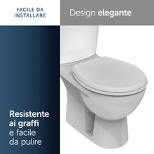 Carica l'immagine nel visualizzatore di Gallery, Ideal Standard Eurovit Universal sedile per WC standard, ovale – Bianco