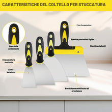 Carica l'immagine nel visualizzatore di Gallery, Spatole in Acciaio Inossidabile, Set di Coltelli di Spatola per Stucco