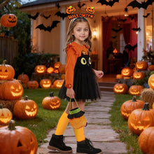 Carica l'immagine nel visualizzatore di Gallery, Costume Da Zucca Per Bambini, Costume Zucca Ragazze con Zucca Cappelli