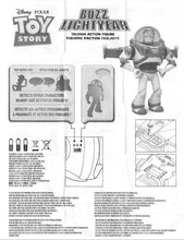 Carica l'immagine nel visualizzatore di Gallery, Disney Store Action figure parlante interattiva di Buzz Lightyear di Toy Story, 30 cm/11", con più di 10 frasi in inglese, interagisce con altri personaggi e giocattoli, luci laser, età 3+