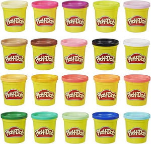 Hasbro Play-Doh- Play-Doh Confezione Super Color, Giochi di Halloween per Bambini e Bambine, Giocattoli Idee Regalo per Feste, Multicolore, 20 Vasetti di Pasta da modellare, A7924EUC