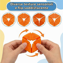 Carica l'immagine nel visualizzatore di Gallery, Cubo Sensoriale Fidget in Silicone Texturizzato, Giocattolo calmante antistress silenzioso per autismo ADHD ansia, perfe
