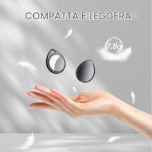 Carica l'immagine nel visualizzatore di Gallery, QCOQ Tracker Tag 4 Pezzi, Nero | Smart Tracker Funziona con Apple Dov'è App (solo iOS), Batteria Sostituibile Bluetooth 