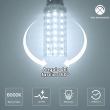 Carica l'immagine nel visualizzatore di Gallery, Lampadina LED E27 5W = 90W 925LM Bianco Fredda 6000K 2 Pezzi