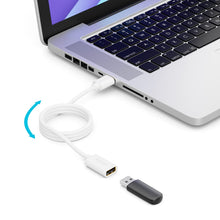 Carica l'immagine nel visualizzatore di Gallery, deleyCON 2m Cavo di Prolunga USB 2.0 USB-A a USB-A - Bianco