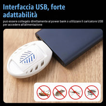 Carica l'immagine nel visualizzatore di Gallery, AOOWU Portatile Repellente per Insetti, 30 Pezzi Piastrine Antizanzare, USB Mosquito Killer Repeller, Elettrico per zanz
