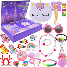 Carica l'immagine nel visualizzatore di Gallery, Kinyoda Calendario dell'Avvento 2024, Regalo di Natale con 24 Giorni di Sorprese Calendario Avvento Bambina, conto alla rovescia di Natale per bambini, ragazze, bracciali, portafoglio(32 pezzi)