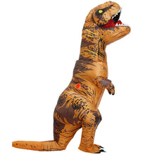 Carica l'immagine nel visualizzatore di Gallery, JASHKE Costume Dinosauro Gonfiabile Tuta T-rex Gonfiabile Costumi Trex Gonfiabili Travestimento Dnosauro per Adulti