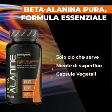 Carica l'immagine nel visualizzatore di Gallery, EthicSport Beta Alanina – Formula pura in capsule vegetali – Supporto tecnico per sportivi ad alta intensità – 90 capsul