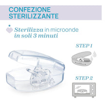 Carica l'immagine nel visualizzatore di Gallery, Chicco PhysioForma Ciuccio in Silicone 0-2 Mesi, 2 Pezzi, Set Gommottini 0-2 Mesi, Supportano la Respirazione Fisiologic