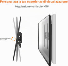 Carica l'immagine nel visualizzatore di Gallery, GRIFEMA GB1004-2 Supporto TV Parete Inclinabile, Ultra Sottile Staffa TV per Molti Televisori da 26-65 Pollici a LED, LCD, OLED, Plasma e Curvi, Fino a 50 kg, Max VESA 400 x 400 mm, nero