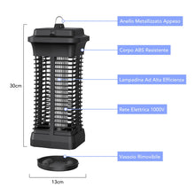 Carica l'immagine nel visualizzatore di Gallery, ROVLAK Lampada Antizanzare Elettrico da Interno, Zanzariera Elettrica 6W 1000V UV, Luce Anti Insetti Mosche Ammazza Zanzare Elettrico da Interno per Camera da Letto, Cucina, Soggiorno, Ufficio