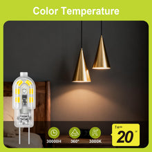 Carica l'immagine nel visualizzatore di Gallery, GY Lampadine LED G4 1W Equivalenti a 20W 12V, Lampadina LED 3000K Luce Calda 173 Lumen, Mini Lampade a Risparmio Energet