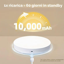 Carica l'immagine nel visualizzatore di Gallery, MERTTURM Ø19.5CM Plafoniera Sensore di Movimento con Telecomando, 10000mAh Plafoniera Ricaricabile, 3 Temperature di Col