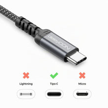 Carica l'immagine nel visualizzatore di Gallery, deleyCON 1,5m USB C Ricarica (60W Ricarica Rapida) PD3.0 PPS USB-C a USB-C per iPhone 17 16 15 Pro Max Air Galaxy A16 A5