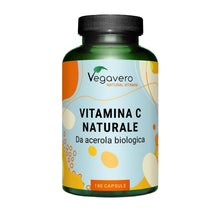 Carica l'immagine nel visualizzatore di Gallery, Vegavero Vitamina C Naturale da Acerola Biologica, 1060 mg di Estratto 3:1 per Dose Giornaliera, 180 Capsule, con Biofla