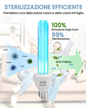 Carica l'immagine nel visualizzatore di Gallery, DoRight Lampada UV Ozono E27 25W Lampada Germicida Raggi UVC 254nm con Tubo al Quarzo Brine Ozono Contro Batteri Virus e