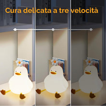 Carica l'immagine nel visualizzatore di Gallery, Luce notturna per bambini, graziosa luce notturna a forma di anatra con funzione dimmer, controllo touch, ricaricabile c