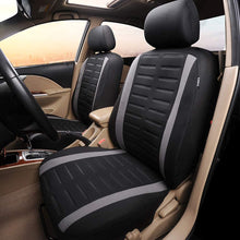 Carica l&#39;immagine nel visualizzatore di Gallery, Set Coprisedili Anteriori e Posteriori Completo di Coprisedili per Auto Universale 5 Posti Copri-Sedile Universali per Guidatore e Passeggero In Tessuto Accessori Interni, Grigio