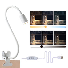 Carica l'immagine nel visualizzatore di Gallery, da LIGHT Lampada da lettura a morsetto, lampada da scrivania a LED, morsetto con 3 temperature di colore, dimmerabile, l