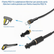 Carica l'immagine nel visualizzatore di Gallery, Monave 15m Sonda Sturatubi Compatible con Karcher Idropulitrice, Tubo Idropulitrice Per K2 K3 K4 K5 K7 Accessori Idropul
