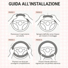Carica l'immagine nel visualizzatore di Gallery, Coprivolante Auto Universale Nero Antiscivolo Sportivo