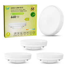 Carica l'immagine nel visualizzatore di Gallery, GY Lampadine LED GX53, 4.9W (equivalenti a 55W), 4000K Luce Bianca Naturale, 668 Lumen, Angolo Fascio 100°, Lampadina Di