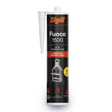 Carica l'immagine nel visualizzatore di Gallery, SIGILL, Fuoco 1500, Stucco Refattario, Composto di Fibre Ceramiche e Cemento Refrattario, Ideale per Applicazioni ad Alt
