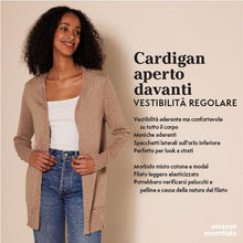Carica l'immagine nel visualizzatore di Gallery, Amazon Essentials Cardigan Leggero Aperto sul Davanti (Disponibile in Taglie Forti) Donna, Nero, XXL