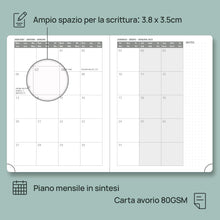 Carica l&#39;immagine nel visualizzatore di Gallery, POPRUN Agenda 2024 2025 Settimanale Verticale 22 x 16,5 cm, Diario Scuola 17 Mesi da Ago.2024 a Dic.2025, Copertina Rigida, Carta Spessa da 80 GSM, Rosa Chiaro
