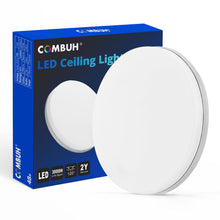 Carica l'immagine nel visualizzatore di Gallery, Combuh Plafoniera Led Soffitto 30cm, 48w Rotonda Lampada Soffitto Interno Casa, Plafoniere Bianco Neutro 4000K, IP44 Imp