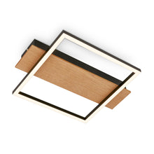 Carica l'immagine nel visualizzatore di Gallery, BRILONER - Lampada da soffitto a LED con decoro in legno, luce bianca calda, 14W, 1400 lm, plafoniera, lampada, lampada 