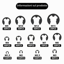 Carica l'immagine nel visualizzatore di Gallery, Set di 1000 Anelli di Fissaggio E-Clip, Anelli di Sicurezza