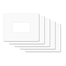 Carica l'immagine nel visualizzatore di Gallery, 5 Salvaparete trasparente ad incastro. Salva muro in plastica trasparente spessore 0,75mm dimensioni 20x16cm per placche