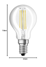 Carica l'immagine nel visualizzatore di Gallery, Osram Base Clas P Lampada LED E14, 4 W, Luce Calda, 3 Lamp