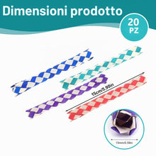 Carica l'immagine nel visualizzatore di Gallery, 20 pezzi Colori Assortiti per Feste di Compleanno Petardi Miniciccioli Chinese Finger Traps di Legno Cattura delle Dita 