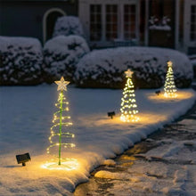 Carica l'immagine nel visualizzatore di Gallery, Decorazioni LED Con Pannello Solare, Luci Natalizie da Esterno Energia Solare, D, Lampade da Giardino, Catena Luminosa p