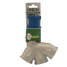 Carica l'immagine nel visualizzatore di Gallery, FANTON 73095 Adattatore industriale TRIPLEX da spina 2P+T CEE a 3 prese bipasso schuko 2P+T