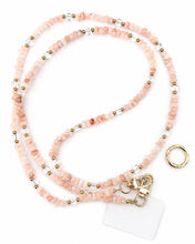 Carica l'immagine nel visualizzatore di Gallery, Custodia per Cellulare con Cordino Tracolla, Catena Regolabile, Marmo Acrilico Rosa 1 Pezzo – Anti-Smarrimento, Mani Lib