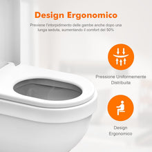 Carica l'immagine nel visualizzatore di Gallery, Ibergrif M41001 Sedile WC D Forma Chiusura Ammortizzata Bianco