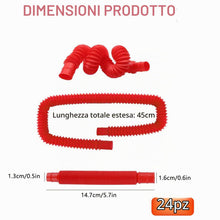 Carica l'immagine nel visualizzatore di Gallery, CONNECTION Giocattoli Sensoriali Mini Pop Tubes,Mini Tubi Pop Giocattolo per Bambini 24 Giocattolo educativo e sensorial