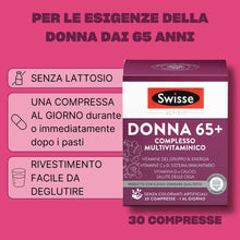 Carica l'immagine nel visualizzatore di Gallery, Swisse Donna 65+ Multivitaminico, Integratore Alimentare Multi-nutriente per Supportare l'Alimentazione delle Donne over