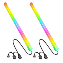 Carica l'immagine nel visualizzatore di Gallery, GERUI 2 pezzi Striscia LED ARGB per PC con ventola del case, accessori per computer, LED per case ARGB, strisce per case