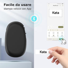 Carica l&#39;immagine nel visualizzatore di Gallery, SUPVAN Stampante di Etichette - E10 Bluetooth Portatile Etichettatrice per iOS &amp; Android, Etichettatrice Etichette Adesive con 1 Rotolo di Etichette, Nero
